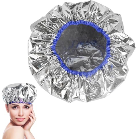 Zestivra Aluminiumfoliekeps – djupvårdande värmemössa för hårfärg | salonghårmössa av aluminiumfolie med bakolja för män, kvinnor och