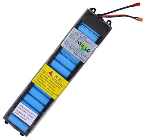 WILLQ Batteria agli ioni di Litio 36V 5,2Ah 6,6Ah 7,8Ah 9,6Ah 10,5Ah Batteria al Litio Ricaricabile di Ricambio per Motore per Bicicletta Monopattino Pieghevole da 100W 250W 378W,36v9.6ah