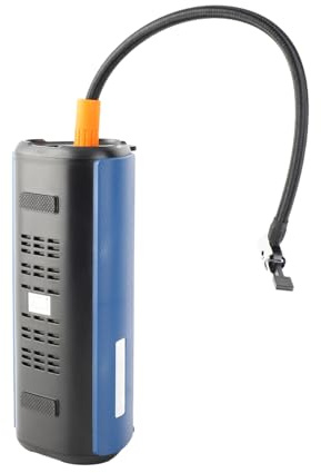 ZJchao Tragbarer Kabelloser Luftkompressor mit LED-Licht, 150 PSI Elektrische Reifenpumpe mit Manometer, Automatischer Abschaltung und Powerbank für Autos, Motorräder, Fahrräder, Schlauchboote