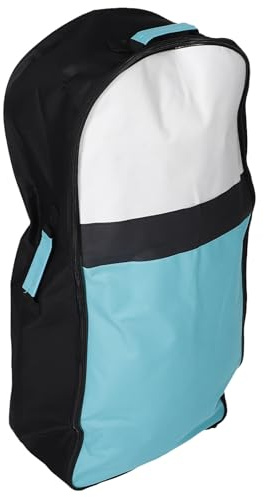 Mikikit Aufblasbares Bodyboard Paddleboard mit Griffen Leichter Oxford Rucksack Wasserabweisend mit Integriertem Ständer Wassersport für Erwachsene