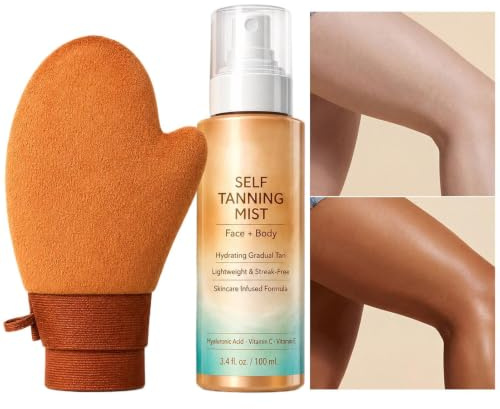 Solfri Brunings Spray 100 milliliter Självmörkande Solfri Brunings Dimma | Återfuktande Solfri Brunspray För Kvinnor Och Män, Lämplig För Spa, Semester, Resa, Hemma, Fest, Camping, Sommar,