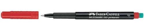 Faber Castell Marker Multimark permanent F rot