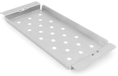 Broil King Narrow Topper - Schmales Grilltablett aus Edelstahl für Gemüse und Meeresfrüchte, Abmessungen - 36,8 x 16,5 x 1,9 cm