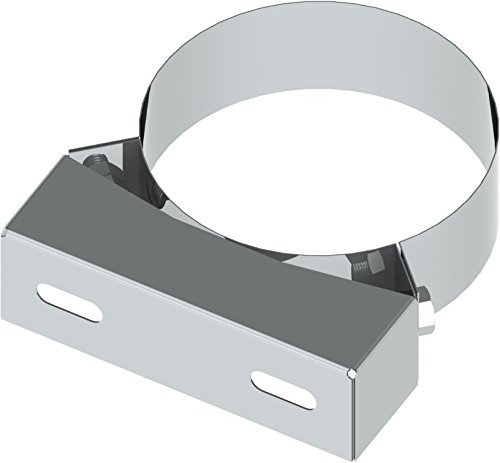 Schornstein - Längenelement EW einwandig, Wandabstandshalter starr, 50mm und 150mm Innendurchmesser, 0,6mm Wandstärke, Edelstahl