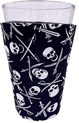 Pirate Pattern Pint Glass Coolie (1)