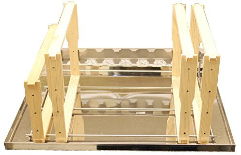 Germerott Bienentechnik Wabenablage Wabenbock mit Edelstahldeckel für die Honigernte zur Hilfe beim entdeckeln