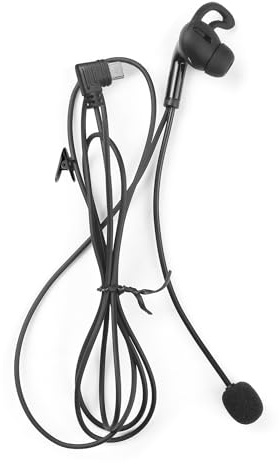 EJEAS Einohrkopfhörer Ohrbügel Headset Mikrofon Headset für Intercom, Schiedsrichterkommunikation, für V6C/ V4C/ F6, Rechtes Ohr