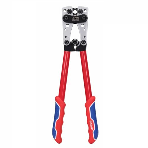 iCrimp Battery Terminal Crimper for Heavy Duty Copper Wire Lugs,Battery Cable Ends from AWG 8-1/0, Ground Lug Cimper Tool