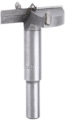 Forstnerbohrer, 1 Stück Forstnerbohrer aus Hartmetall für die Holzbearbeitung, langweiliges Flachholz-Schneidwerkzeug(45mm)