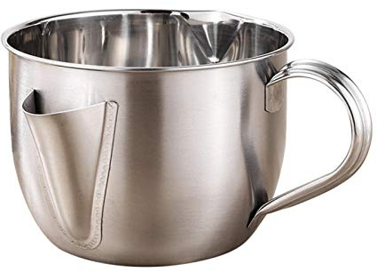 Fetttrennkanne - 1000ml Edelstahl-Filterschale Ölabscheiderschale Öl Fettabscheider Topf Mit Pinsel Und Deckel, Degraissier-Kanne, Ölfilter-Siebschale Einfetten Gesunde Kochutensilien Für Die Küche