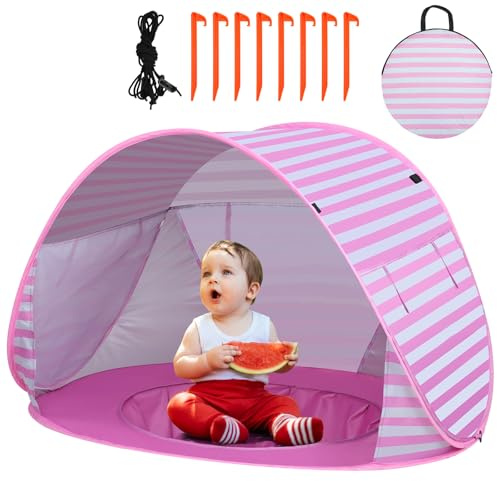 CeeKii Baby Strandmuschel Pop Up Minipool Atmungsaktiv Portable Faltbares