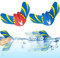 Unterwasser Glider,Tauchspielzeug für Kinder Pool, 2 Stücke Teufel Fisch Schwimmbad Spielzeug,Wasserspielzeug Kinder,Poolspielzeuge Poolparty,Wasser Spielzeug Fische,Unterwasser Spielzeug Strand