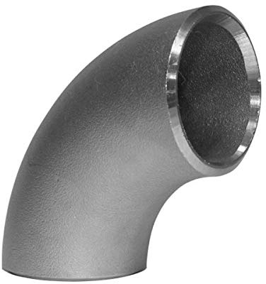 Edelstahl nahtlos Rohrbogen 90° DN50 57 mm x 3 mm aus V2A Edelstahl 1.4307