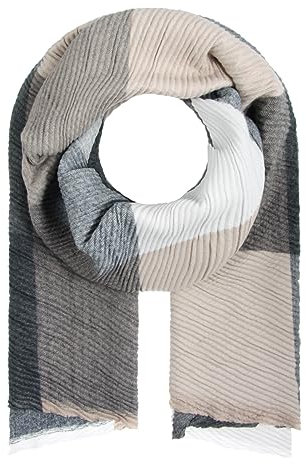 Majea Damenschal Winterschal Strickschal Damen Schal (880040) (schwarz 5)