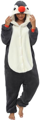 LATH.PIN Pyjama Combinaison Panda unisexe adulte animal onesie Cosplay Halloween carnaval Costume femme pyjama costume animal hiver, XL