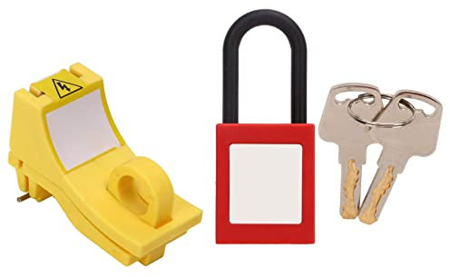 Set di serrature di bloccaggio, chiusura con morsetto in nylon sull'interruttore, lucchetto di bloccaggio fisso con perno universale per energia elettrica industriale