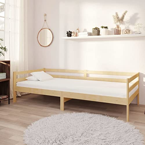 LAPOOH Tagesbett mit Matratze 90x200 cm Kiefer Massivholz, Schlafsofa, Daybed, Bettsofa, Sofa Bed, Sofabett, Schlafcouch, Jugendbett, Bettgestell, Bettcouch - 3083559