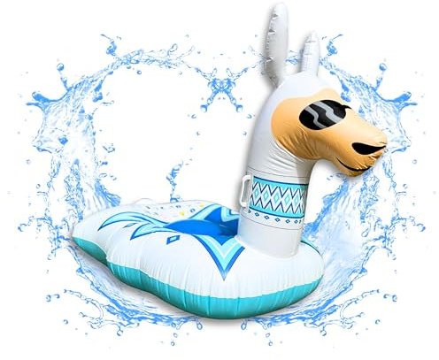 XXL Schwimmtier - Luftmatratze Wasser für Kinder - Pool Spielzeug - Schwimmtiere für Kinder - Wasserspielzeug - Pool Tiere aufblasbar - Schwimmtiere für den Pool (Lama)