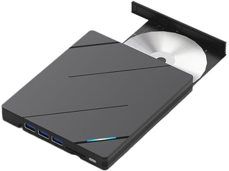 Mobile DVD Writer Laptop External USB3.0/Type-c Multifunction Optical Drive(Blu-ray DVD drive (with burning))