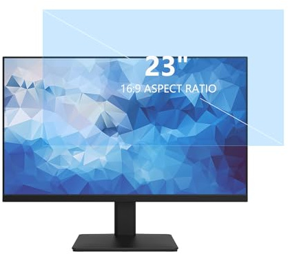 Koelaa Anti Blaulichtfilter 23 Zoll für 16:9 Seitenverhältnis Monitor, Blaulicht Blockierende Displayschutz, Anti Blendschutz Displayschutz, Augenschutz, Abnehmbarer Displayschutzfolie-23 (16:9)