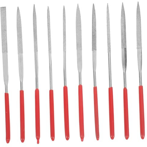 OSALADI 10stücke Teiliges Metall-zubehörset Multifunktionale Miniaturfeilen Für Metall Und Schmuck Ergonomischer Griff Präzisionswerkzeuge Für Feine Handwerkskunst