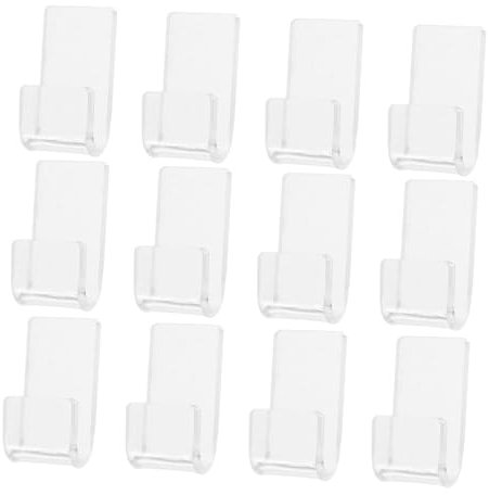 Levemolo 12pcs Vinyl Record Holder Wall Mount Rack Acrylic Photo Hook Record Storage Display Rack for Albums