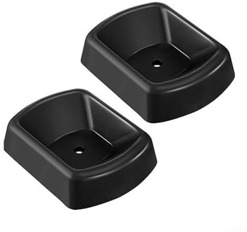 Oniissy 2 Stück Wagenheber-Unterlegkeil Gummi Lenkrolle Anhänger Dock Gummi Unterlegkeile Set Heavy Duty 15,2 cm Rollenstopper für Wohnmobil Boot (2 Stück)
