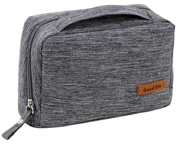 DUANSIYU Makeup Bag Reise Kulturbeutel for Damen und Herren, Kosmetiktasche, Necessaire, wasserdicht, for Damen, Make-up-Tasche, Beauty-Wäschebeutel, Handtasche, Organizer Make Up Bag(Grey)