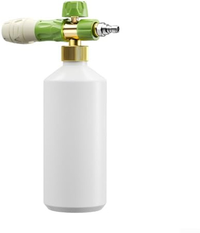 Pistolet à mousse à double connecteur pour un nettoyage efficace de la voiture 1000 ml Flacon pulvérisateur haute pression (petit)