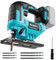 Ecarke 750W Akku-Stichsäge kompatibel mit Makita 18V, stufenlos regelbar, mit 6 Sägeblättern & Schnellspannsystem, für Holz, Metall, Kunststoff & Sperrholz (ohne Akku & Ladegerät)