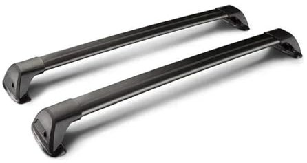 Roof Rack 2 Pcs For Peugeot For Partner Lwb 5 Door Van 2008-2015 Aluminum Alloy Belt Lock Corss Rack(Black)