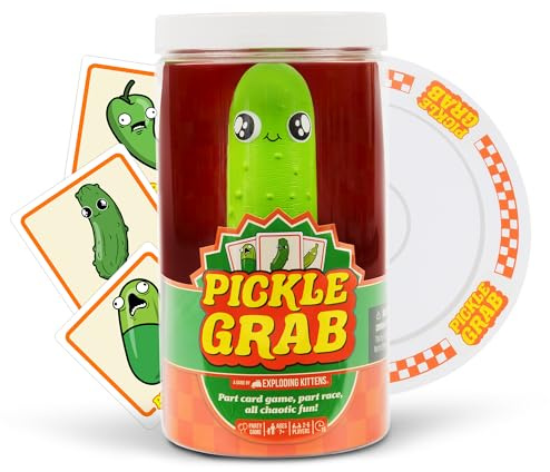 Pickle Grab: By Exploding Kittens, 2-6 Players, Age 7+ Card Game