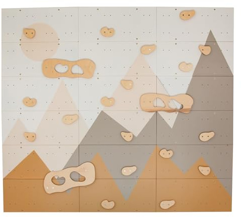 Wood And Hearts Kletterwand Kinderzimmer, Sprossenwand, Klettergriffe, Indoor Spielplatz, Klettern Kinder Indoor, Kletterwand Griffe, Wandspielzeug Kinder, Sprossenwand, Sprossenwand