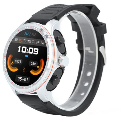 Sxhlseller Smart Watch, 2 sur 1 1,53 Pouce HD Sport Sport Smartwatch avec des écouteurs sans Fil pour Que Les Hommes Puissent Fonctionner