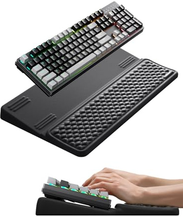 Vaydeer Keyboard Stand with Wrist Rest, Memory Foam, Black