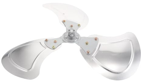 Cabilock Pales de Ventilateur sur Pied en Aluminium 457 CM 3 Pales Argentées Universelles pour Remplacement Industriel et Domestique Circulation D’Air Faible Entretien Fonctionnement