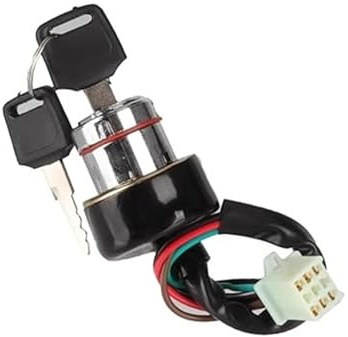 Pastiglie Freno A Disco Interruttore Di Accensione A Chiave Per Scooter, ATV, Buggy, Go-kart, Quad, Parti, A 6 Fili, 3 Posizioni, 2 Chiavi