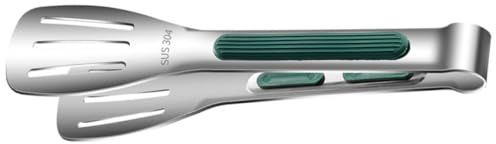 Holibanna Pince à Griller Prise Confortable et Protection Anti-brûlure Multifonction en Acier Inoxydable et Silicone pour Cuisson et Barbecue en Extérieur