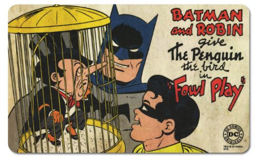 Logoshirt® DC Comics I Batman & Robin I The Penguin I Tabla de desayuno I Tabla de cortar I 23x14cm I Lavable en lavavajillas y resistente al calor I Diseño Original con Licencia