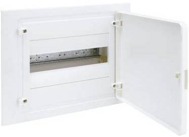 porte opaque - pour coffret hager vega encastré - 1 rang - 12 modules - hager vf112pr