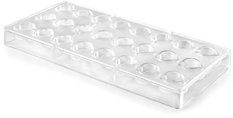 LACOR Schokolade Schimmel Herzform, Polystyrene, Transparent, 28 x 14 x 3 cm, 1 Einheiten | Langlebiges Profi-Utensil; entwickelt für optimale Leistung und schnelle, unkomplizierte Reinigung in der Spülmaschine