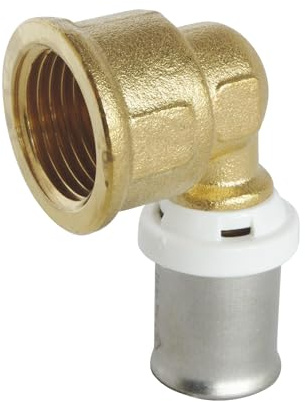 SOMATHERM FOR YOU - / 5712-16-15 - Elbow tubo de sujeción Ø16 Multilayer - F15 / 21 (1/2 '') Para conectar un Ø16 diámetro del tubo multicapa
