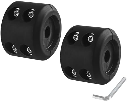Ucreative Rubber Winch Rope Hook Stopper with Stainless Steel Screws and Nuts for Synthetic Winch Rope (2-Pack)
