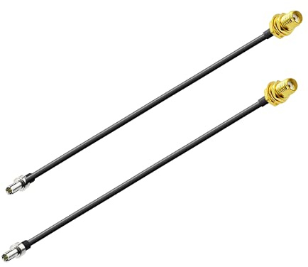 Vecys Cavo SMA 4G Presa SMA da Paratia a Spina TS9 Cavo Prolunga Antenna 4G Router 15 cm 6 pollici RG174 2 pezzi per Antenna 2G 3G 4G LTE 4G Hotspot UMTS