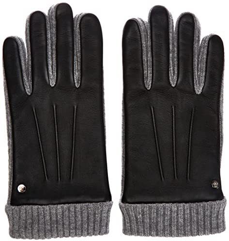 Roeckl Herren Wittenberg Touch Lederhandschuhe, black/grey, 9.5