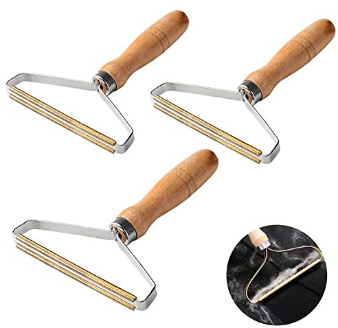 Lint Remover Carpet,Portable Pet Hair Remover,Reusable Lint Fabric Shaver Carpet Roller Scraper,For Carpet,Fabric Sofas,Beds, Furniture,Cat Dog Fur Pro Shaver Fuzz Remover Wood