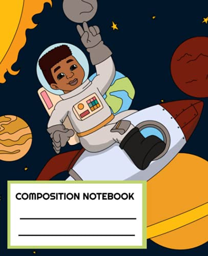 Composition Notebook: Wide Ruled Paper Notebook Journal | Nifty Wide Blank Lined Workbook for Toddler, Teens, Kids, Students, Boys for Home School ... Space Rocket Imagination (Explore & Imagine)