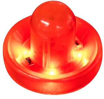 Carromco Airhockey LED Spielgriff | LED-Beleuchtung für optimales Spielerlebnis | Transparent | Wiederaufladbar mit Micro-USB