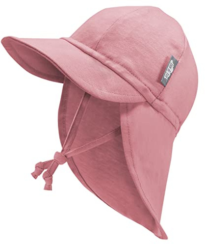 JAN & JUL Sombrero de sol para bebés recién nacidos, niños y niñas con solapa para el cuello, 0-3 Months