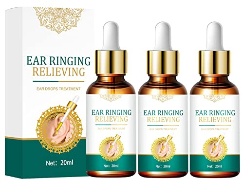 Tinnitus Ohrentropfen - Organische Ohrensausen-heilmittel-tropfen, Ear Drops Tinnituslinderung, Reduzieren Ohrenschmerzen, Lindern Von Tinnitus (3 Stück)